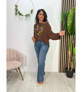 BLUSA SICILIA CHOCOLATE