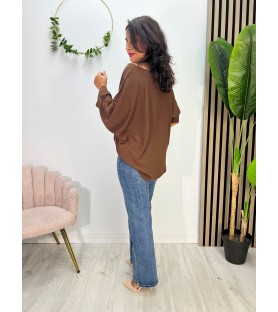 BLUSA SICILIA CHOCOLATE