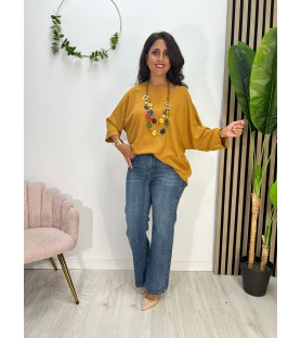 BLUSA SICILIA MOSTAZA