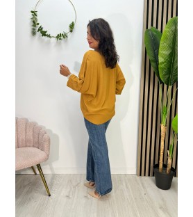 BLUSA SICILIA MOSTAZA