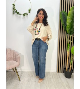 BLUSA SICILIA BEIGE