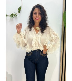CAMISA ZARA BEIGE