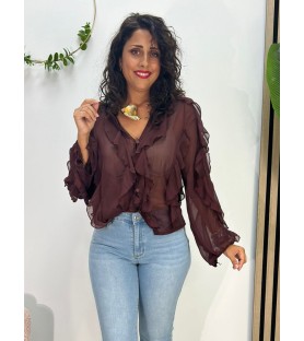 CAMISA ZARA BURDEOS