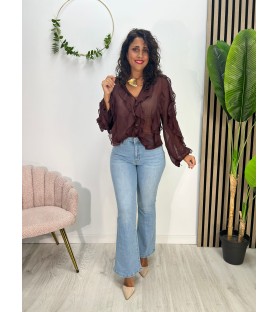 CAMISA ZARA BURDEOS