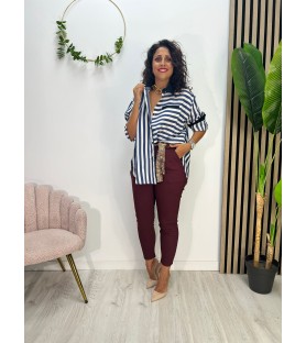 CAMISA RAYADA MARINO