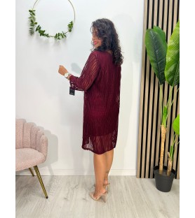 VESTIDO SUSAN BURDEOS