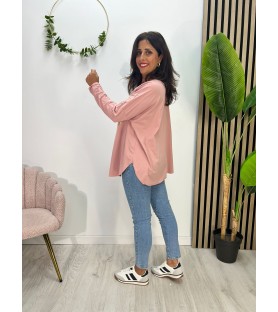 BLUSA CORAZÓN ROSA