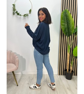 BLUSA MOSAICO MARINO