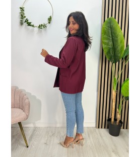 CHAQUETA LAURA BURDEOS