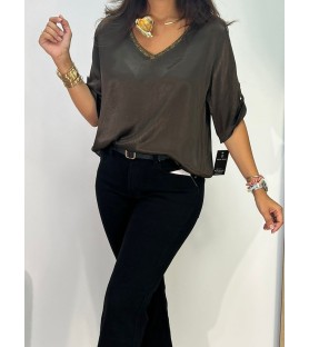 BLUSA MERIDA CHOCOLATE
