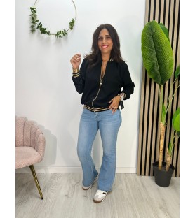 CHAQUETA SILVER NEGRA PEQUEÑA