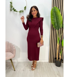 VESTIDO SAMARA BURDEOS