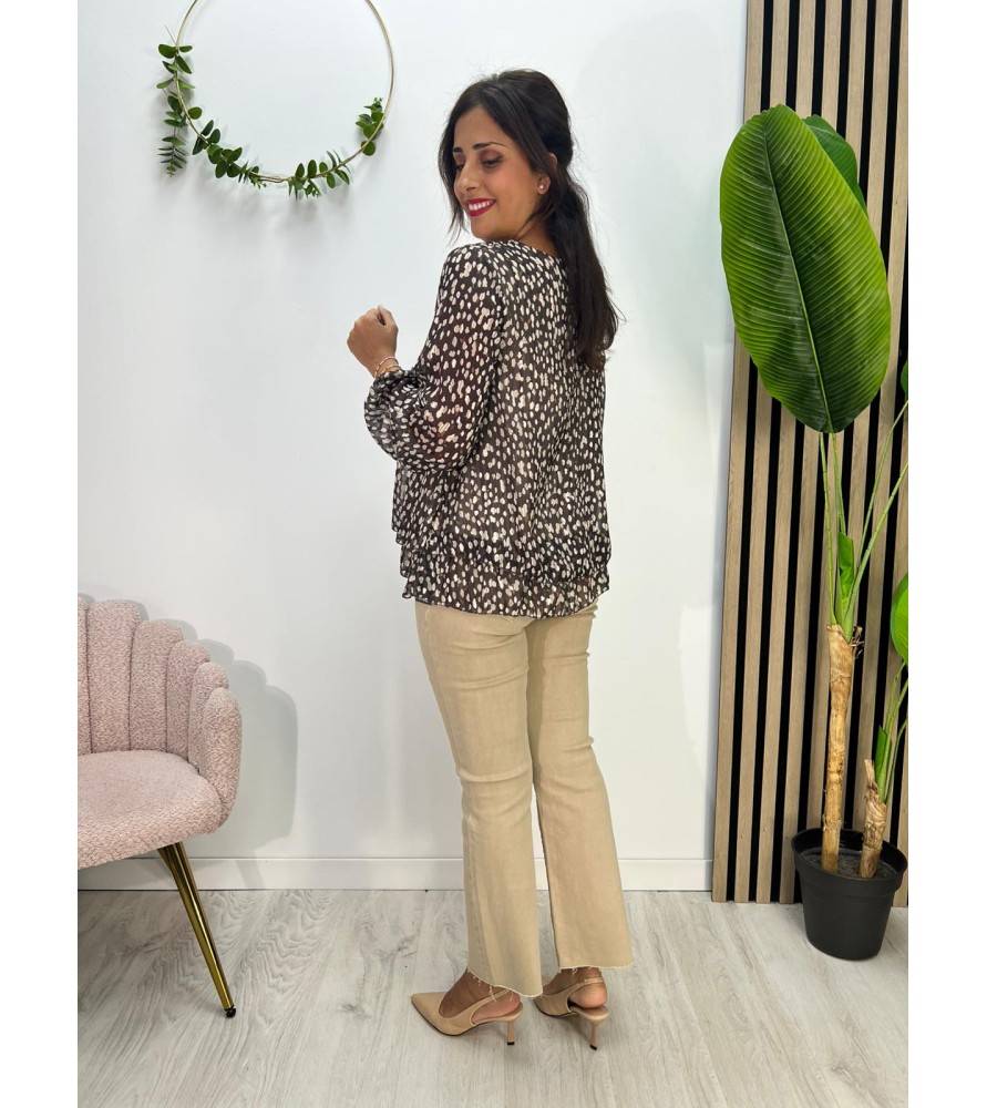 BLUSA CULLER CHOCOLATE