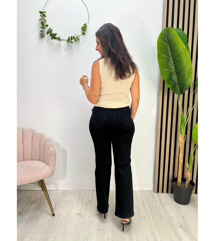 PANTALÓN VAQUERO LUNA NEGRO