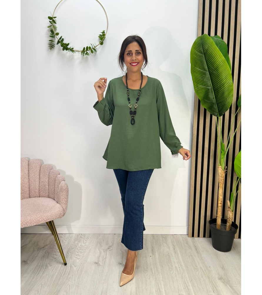BLUSA M/LARGA SICILIA VERDE