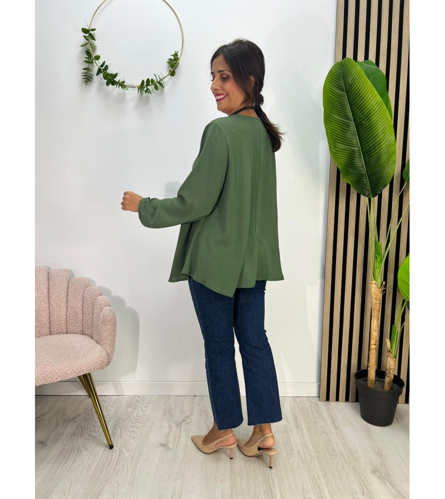 BLUSA M/LARGA SICILIA VERDE