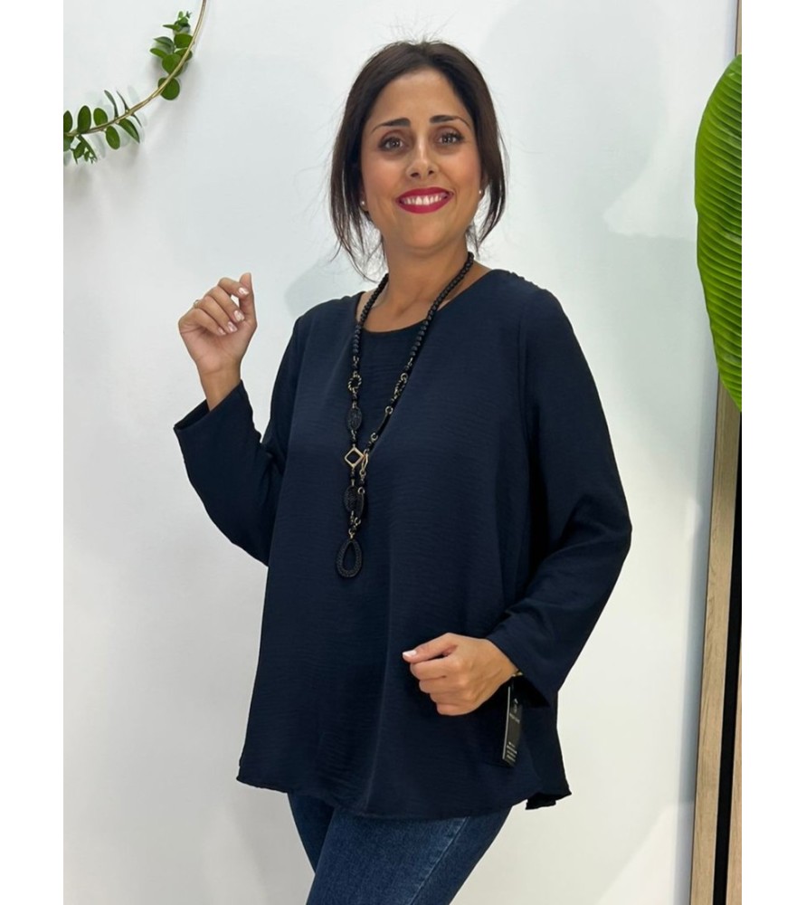 BLUSA M/LARGA SICILIA MARINO