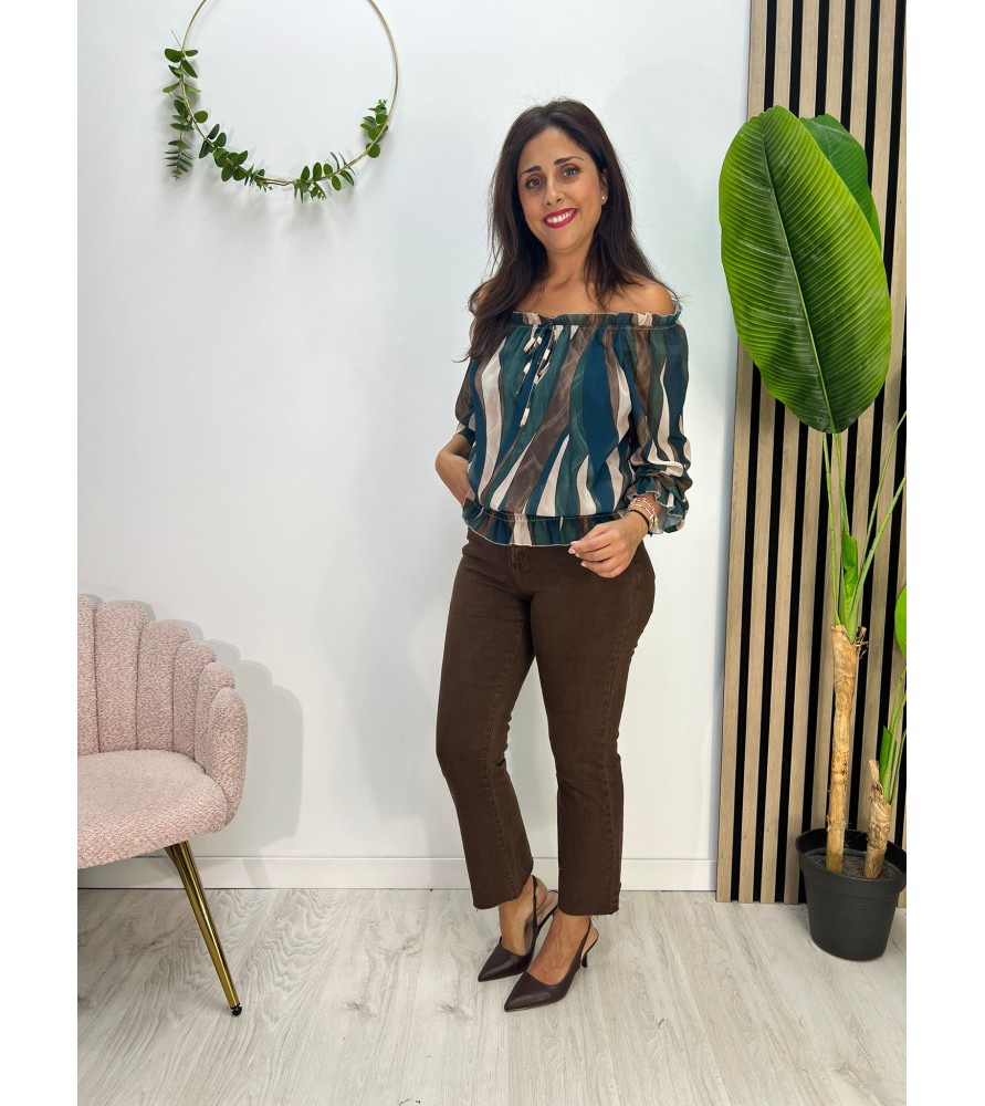 BLUSA PARÍS PETROLEO