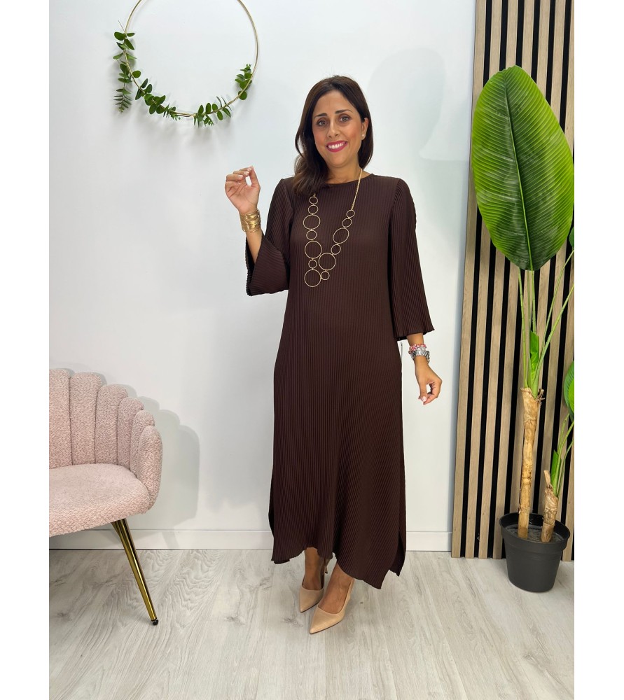 VESTIDO LOANA CHOCOLATE +...