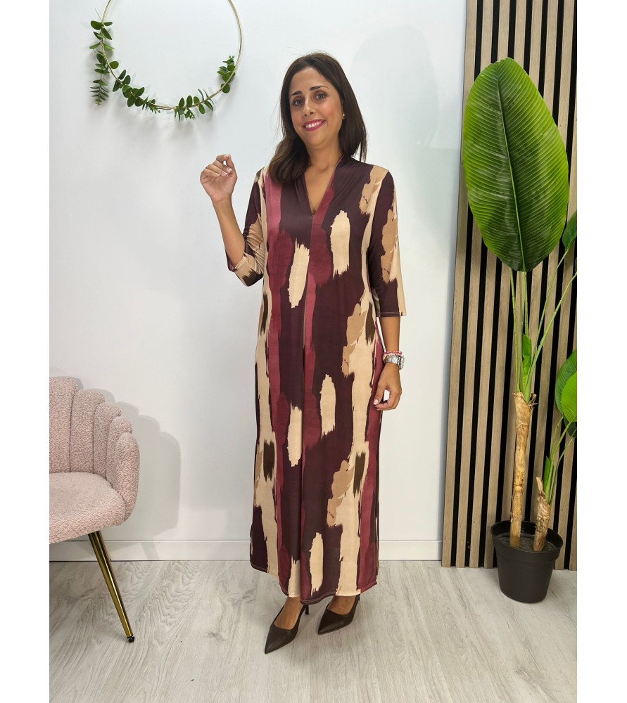 VESTIDO LETICIA BURDEOS
