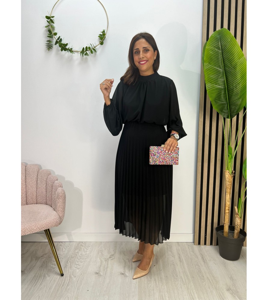 VESTIDO LAUD LISO NEGRO