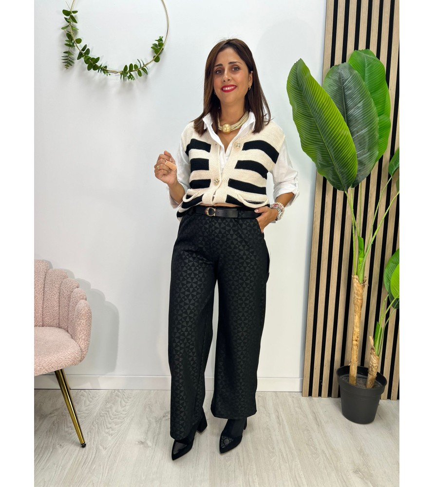 PANTALÓN ROMBO NEGRO