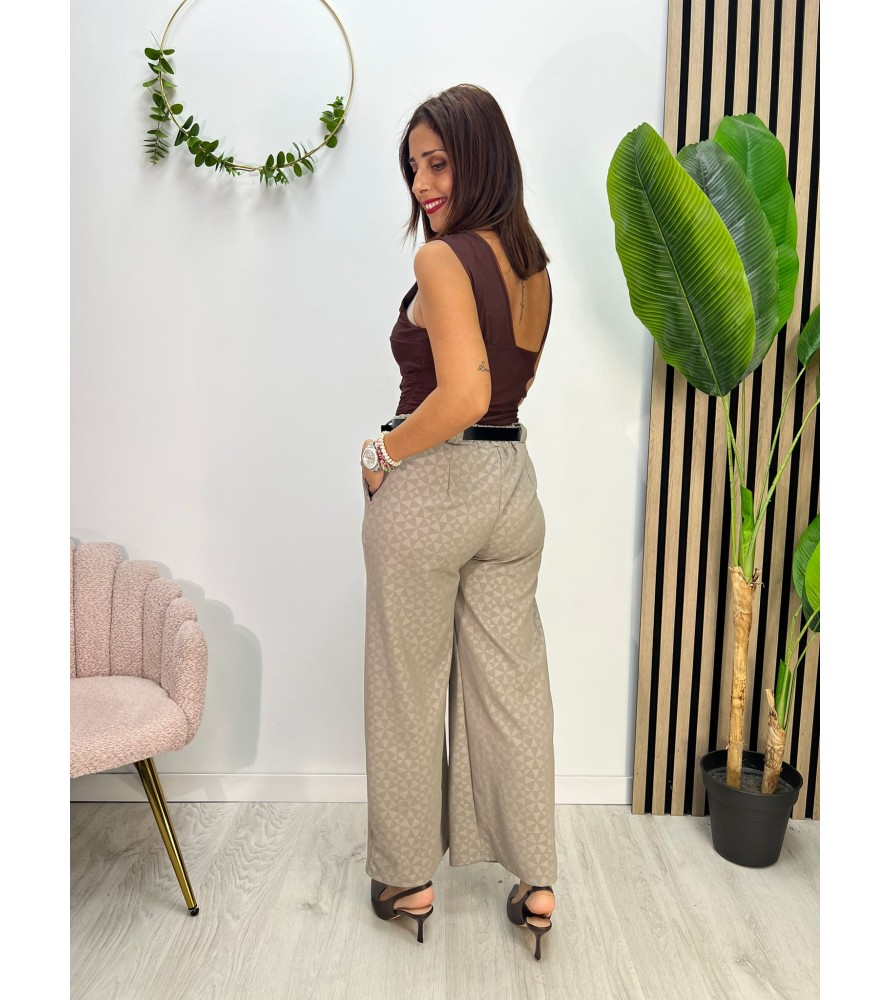 PANTALÓN ROMBO BEIGE