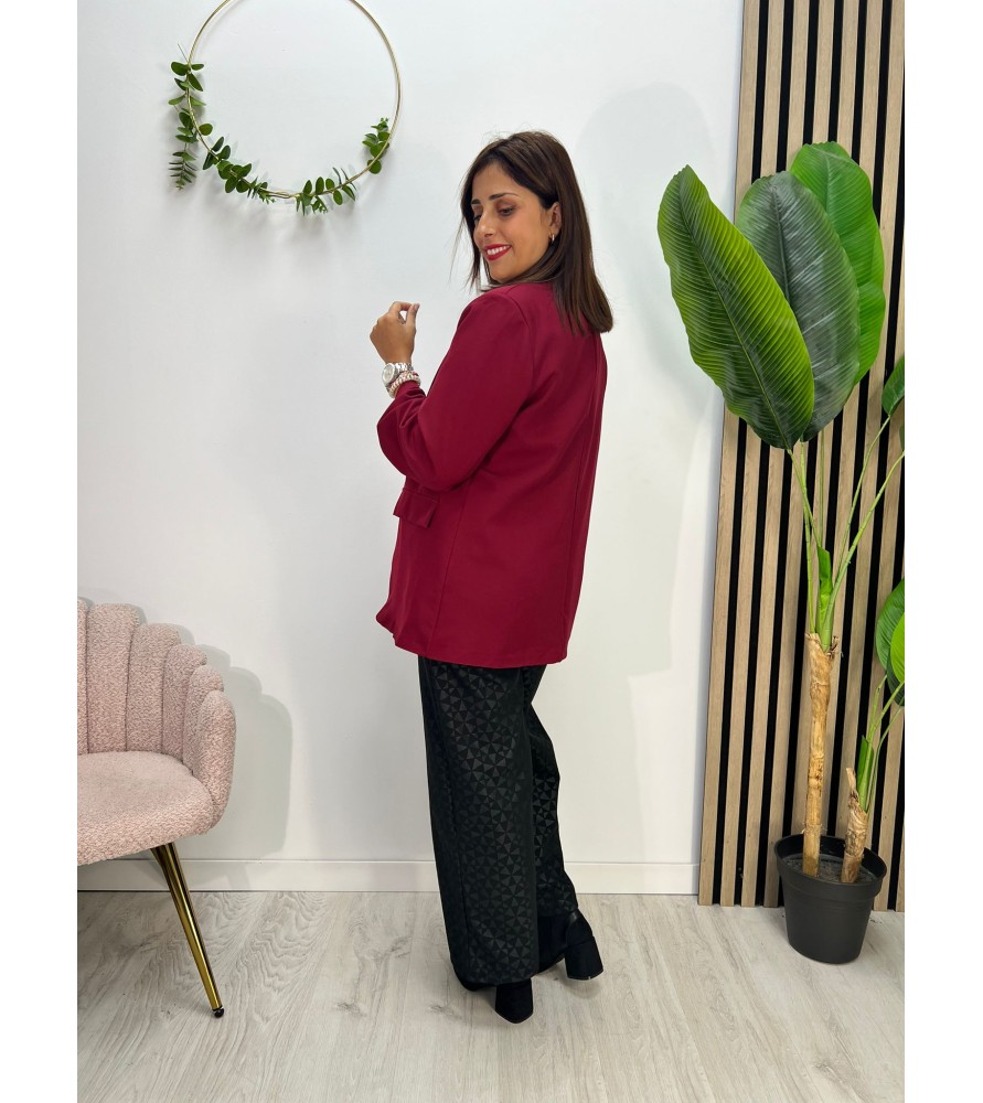 BLAZER BURDEOS  M/LARGA GRANDE