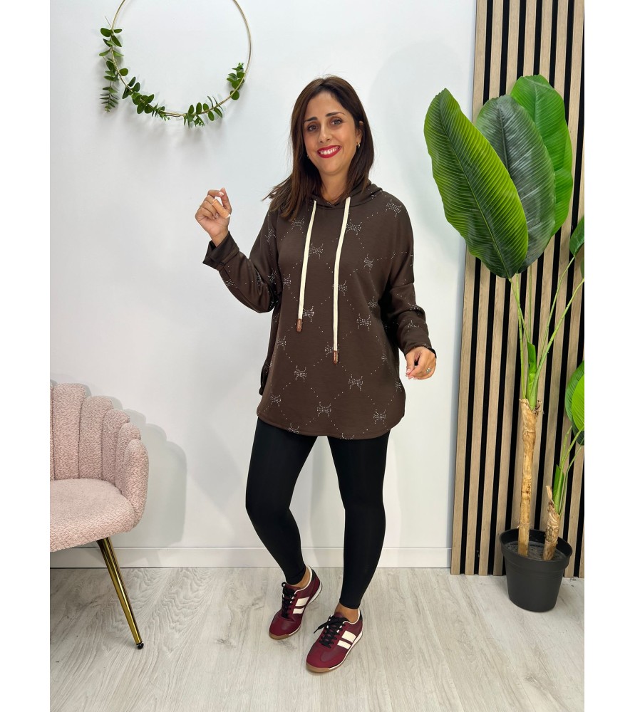 SUDADERA SABRINA CHOCOLATE