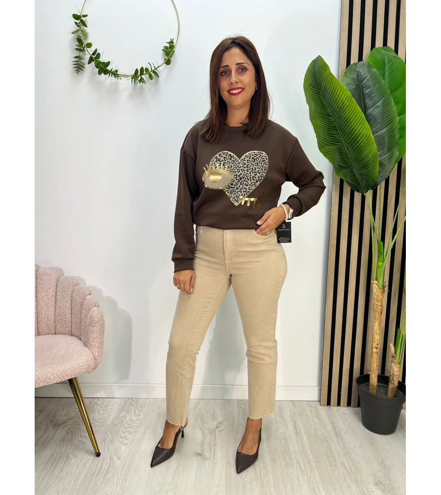 SUDADERA OJITO CHOCOLATE