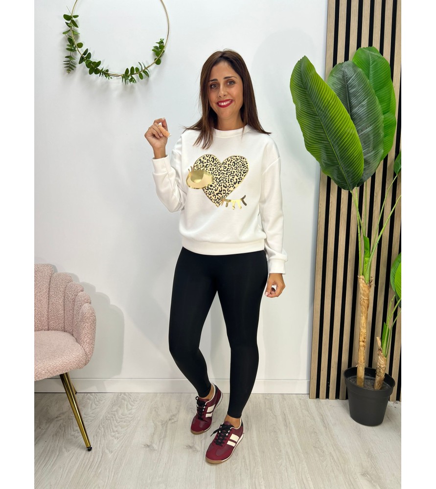 SUDADERA OJITO BLANCA