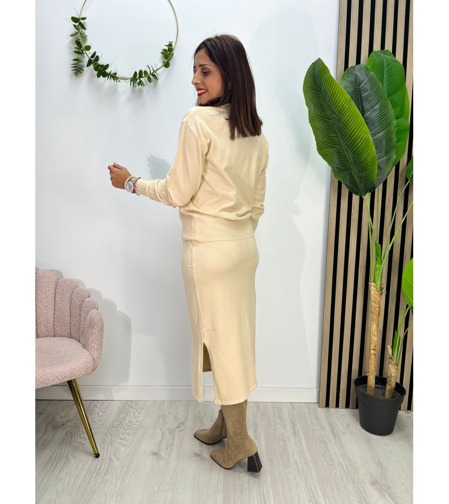 CONJUNTO MEGAN BEIGE (...