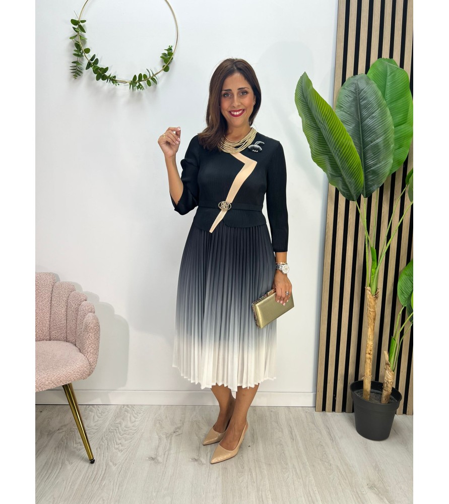 VESTIDO ARLEQUÍN NEGRO