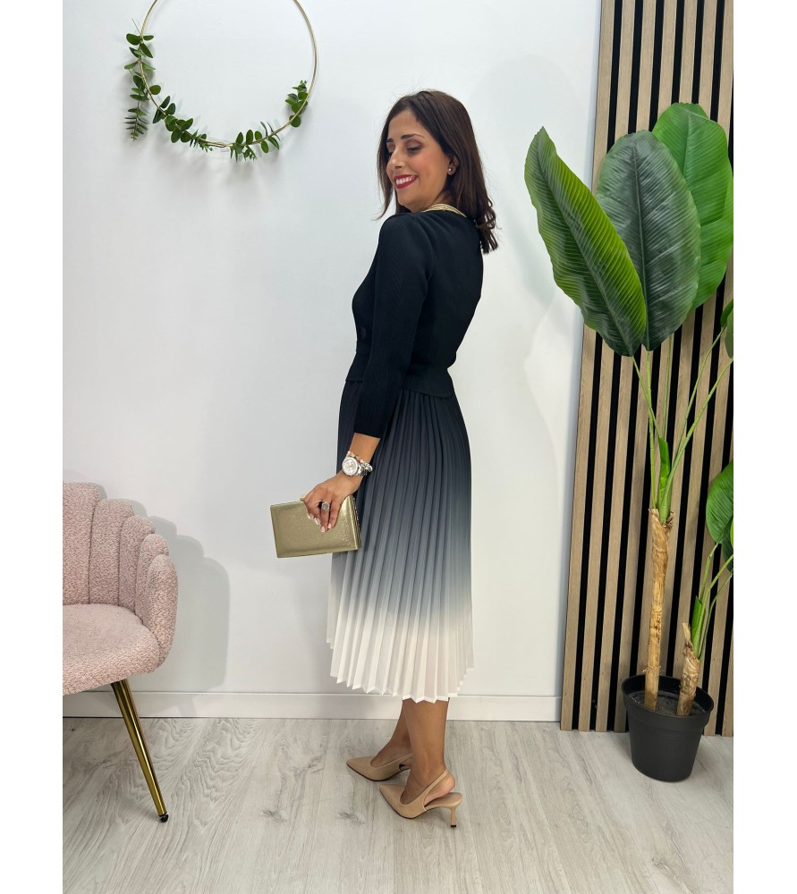 VESTIDO ARLEQUÍN NEGRO