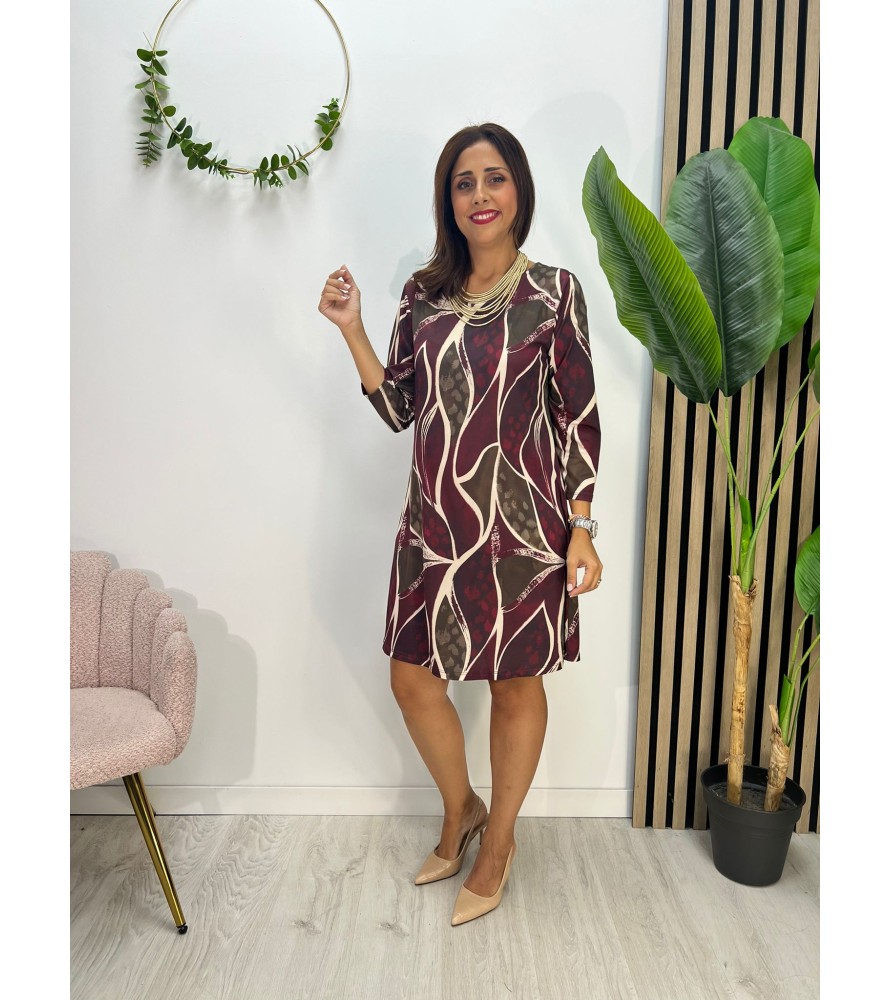 VESTIDO FANTASIA BURDEOS