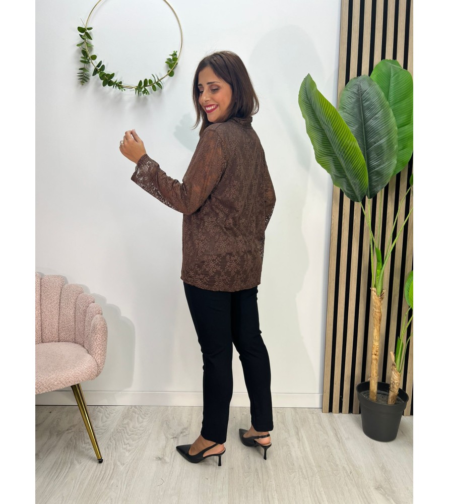 BLUSA CINTIA CHOCOLATE