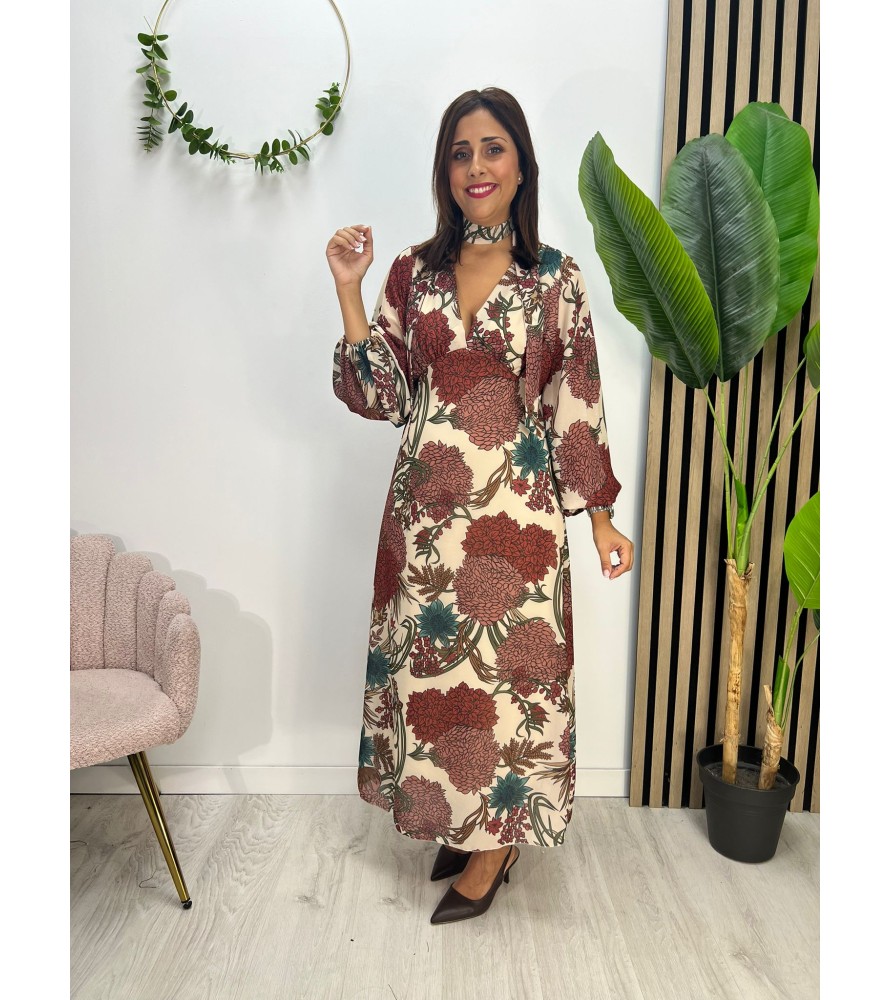VESTIDO CUMBIA BEIGE