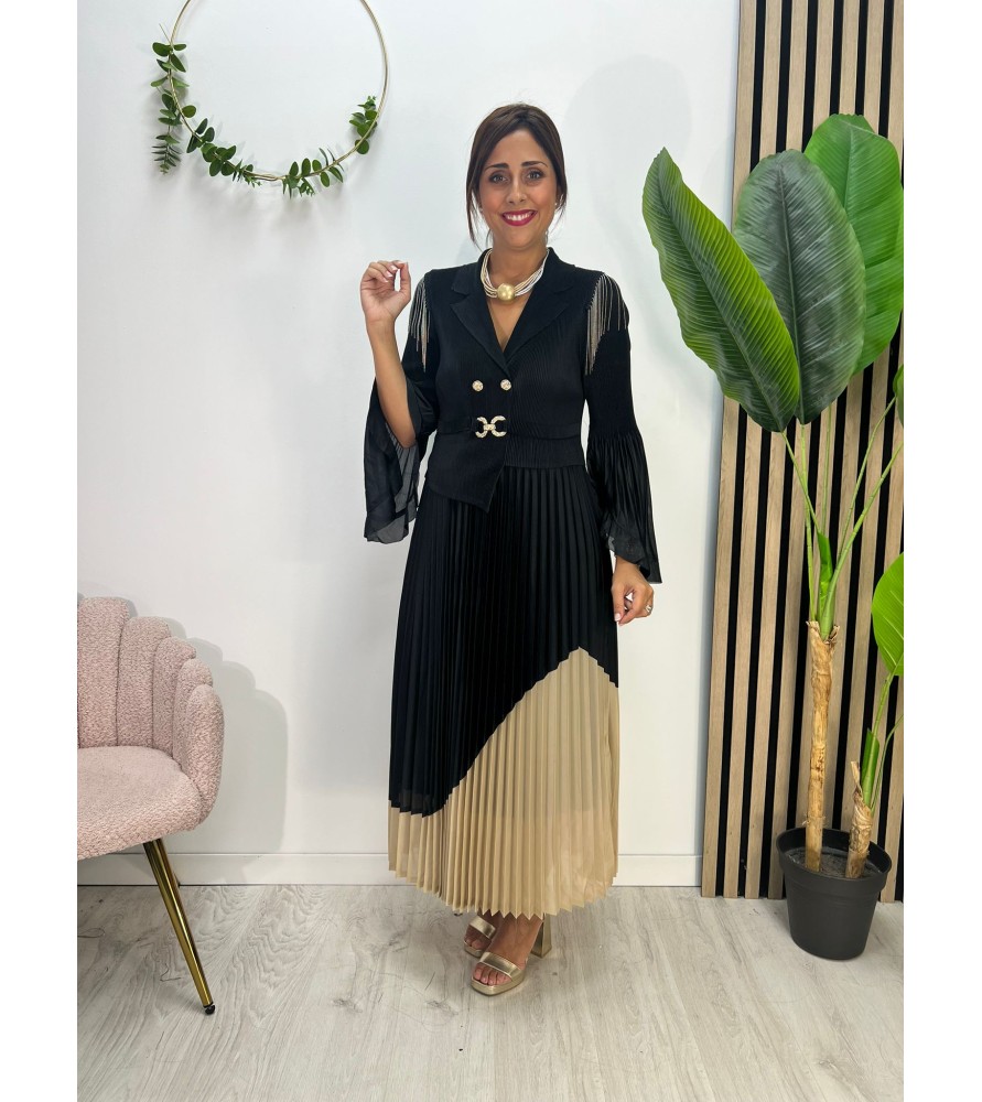 VESTIDO MOSQUESA NEGRO