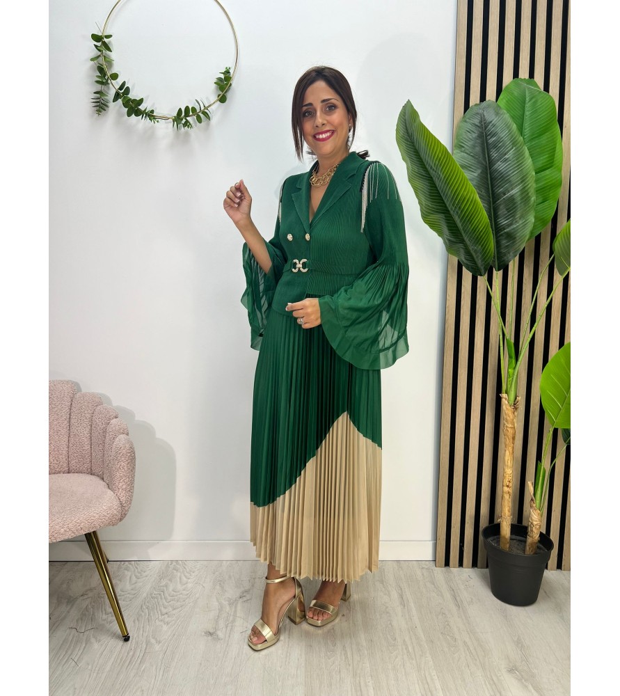 VESTIDO MOSQUESA VERDE