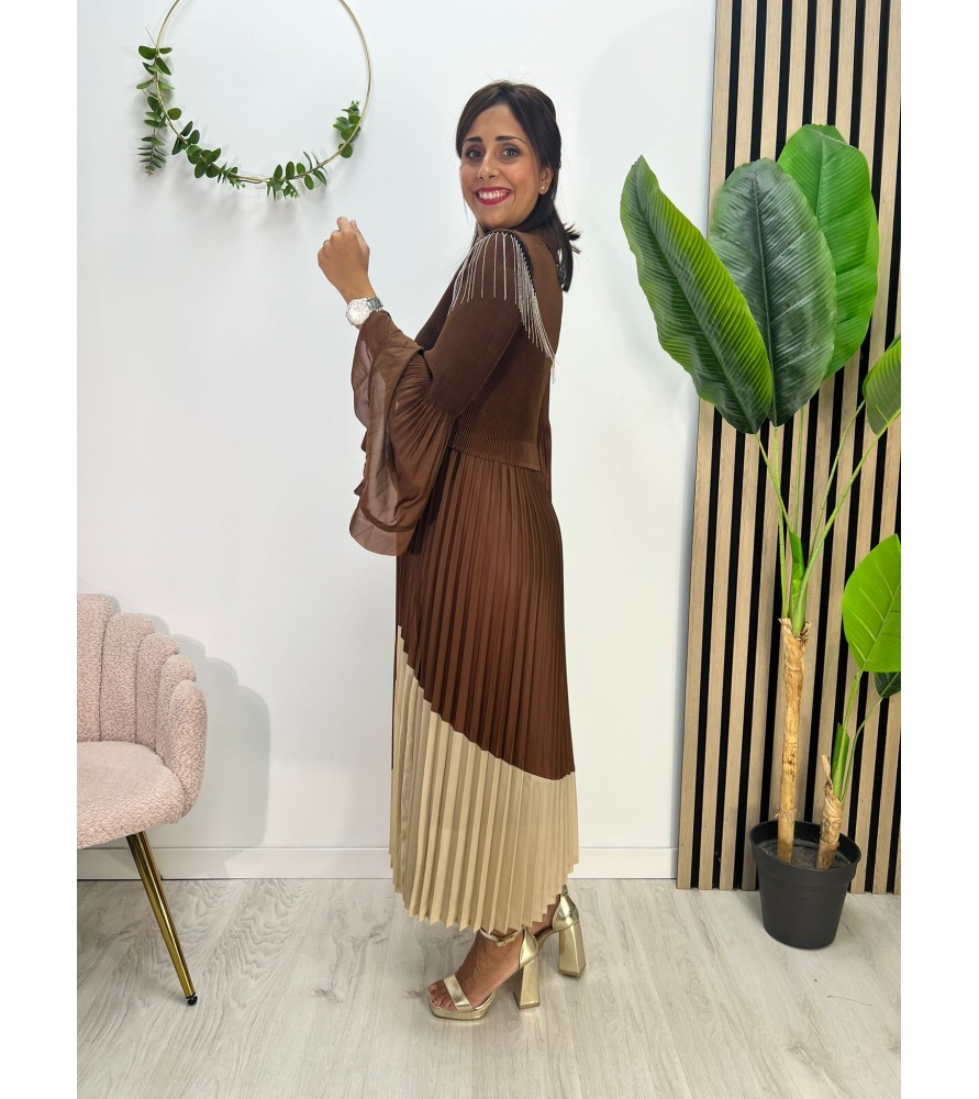 VESTIDO MOSQUESA CHOCOLATE
