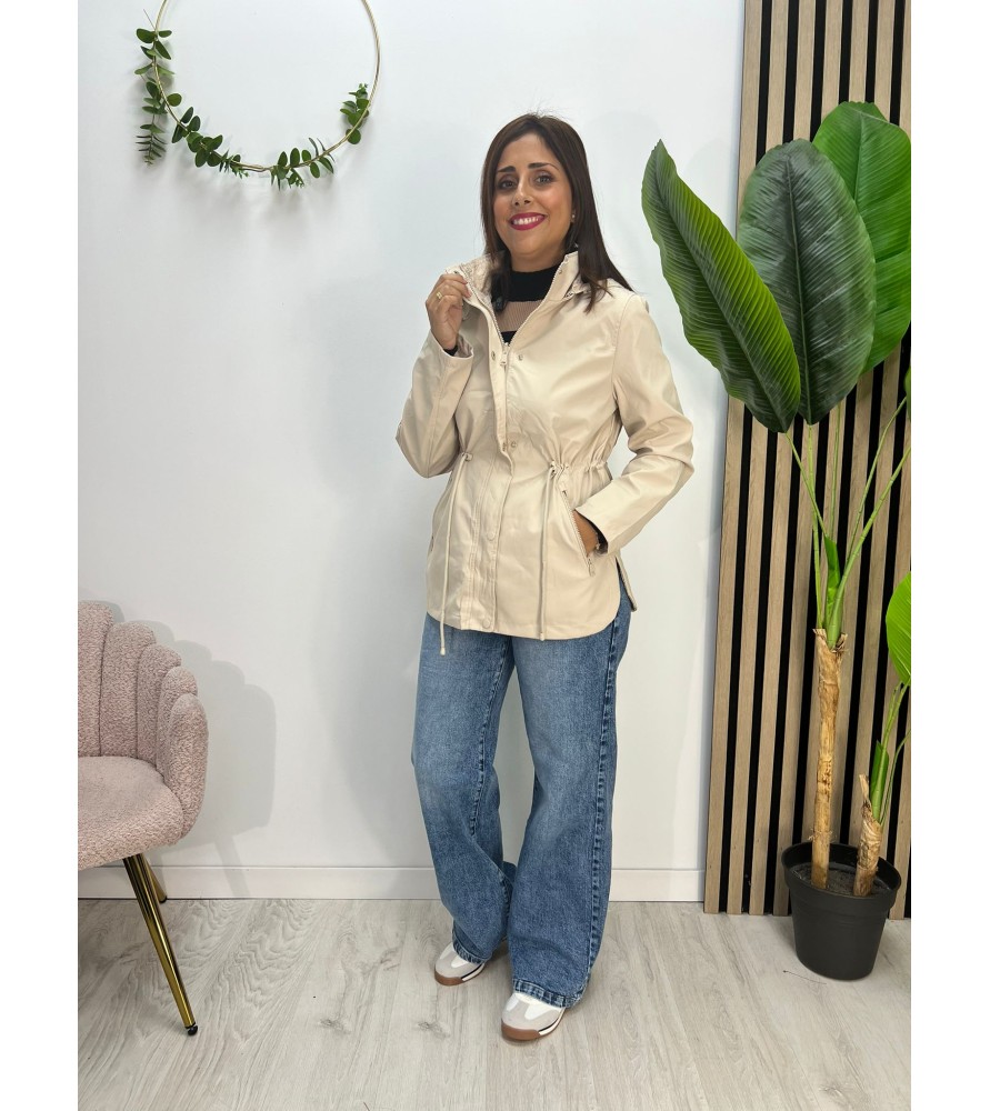 CHAQUETA REVERSIBLE BEIGE