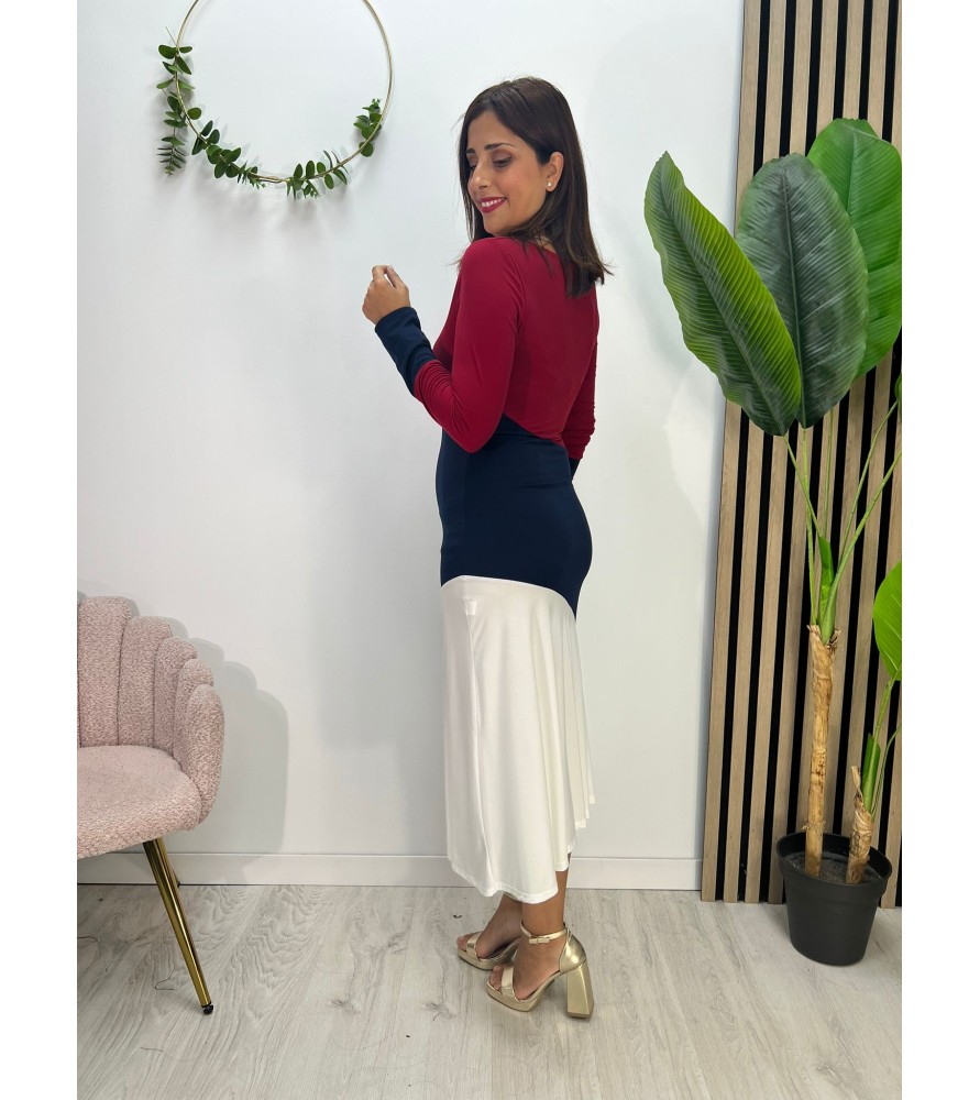 VESTIDO OLIVIA BURDEOS...