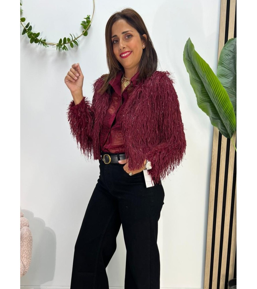 CHAQUETA ROSANA BURDEOS