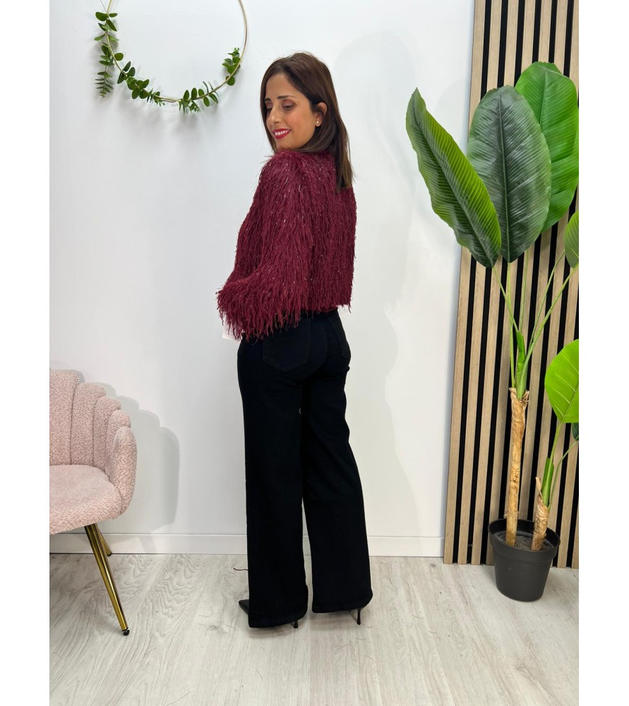 CHAQUETA ROSANA BURDEOS
