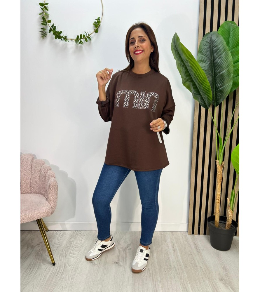 SUDADERA MINUTO CHOCOLATE