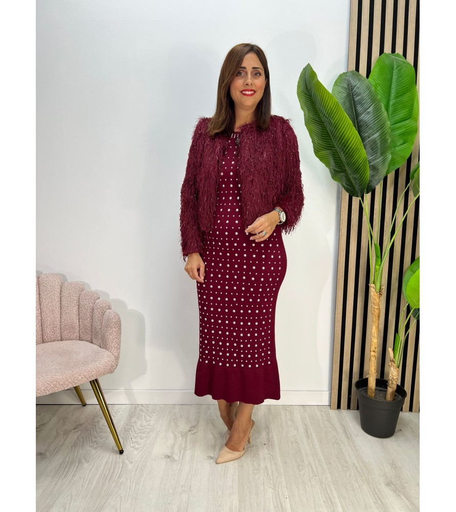 CHAQUETA ROSANA BURDEOS