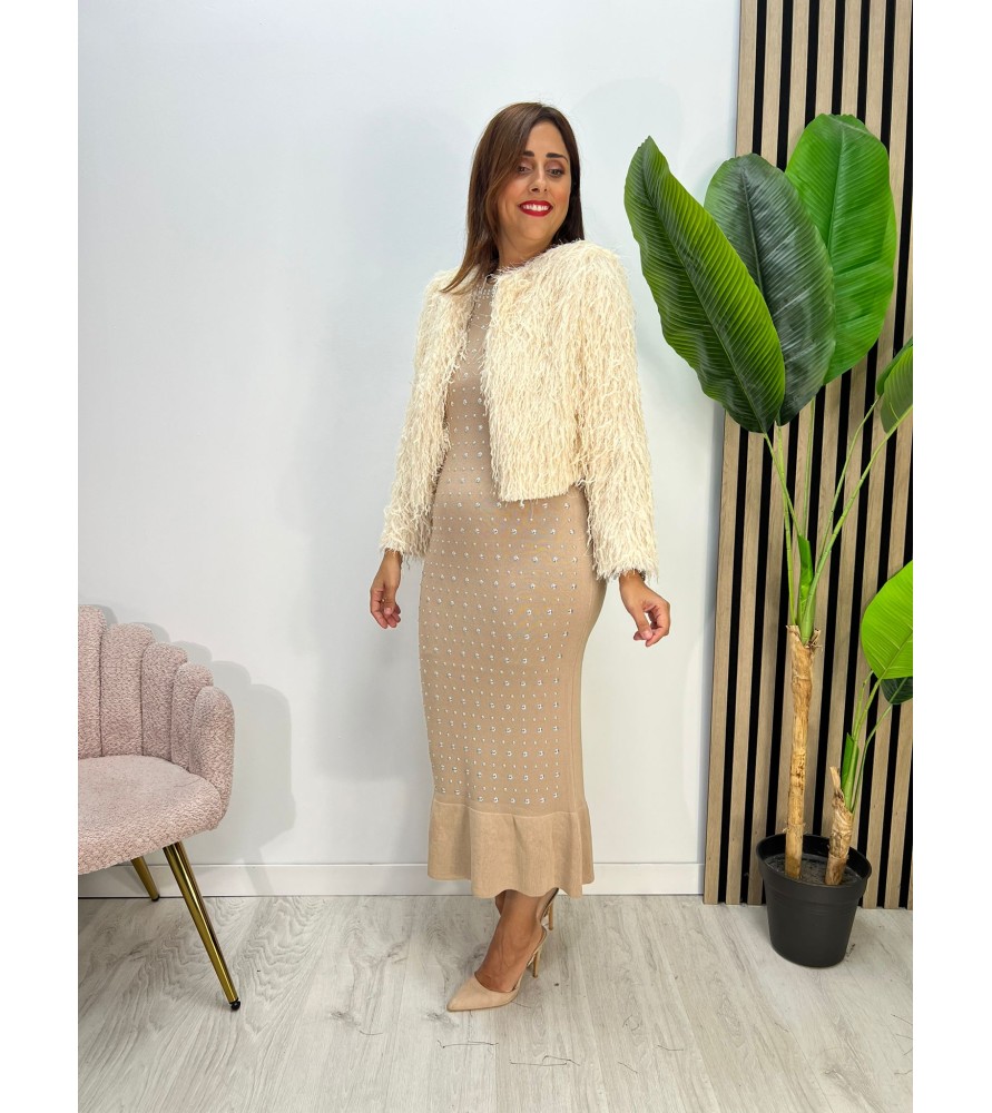 VESTIDO IMPA BEIGE