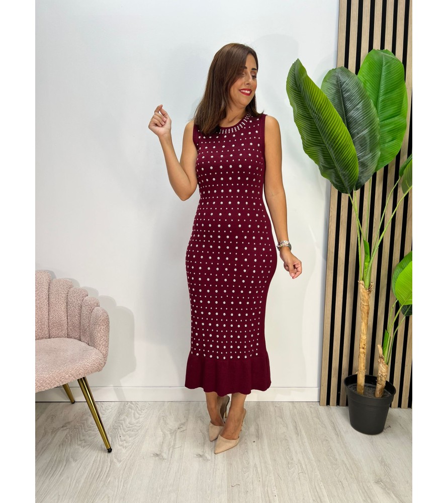 VESTIDO IMPA BURDEOS