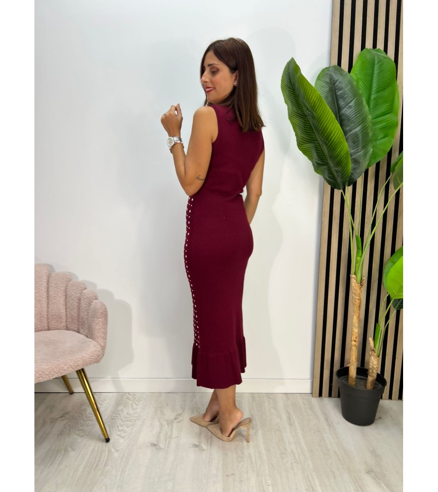 VESTIDO IMPA BURDEOS