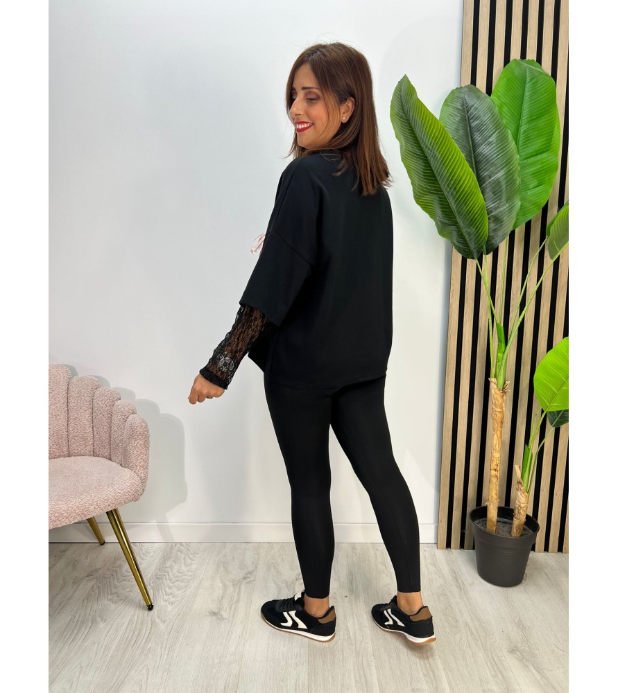 SUDADERA SHEILA NEGRA